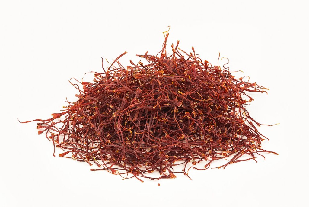 a handful of saffron